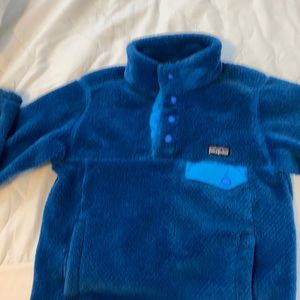 Boys Patagonia Fleece size 5-6 blue .